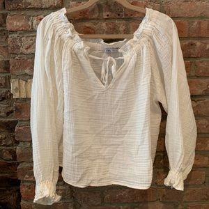 Zara - Off the shoulder, breezy blouse